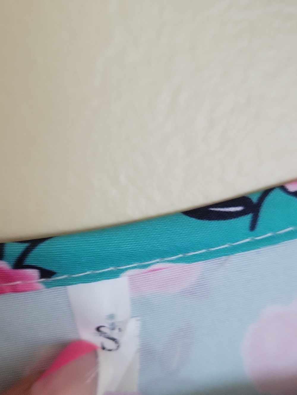 Green Floral Maxi Dress with Pink Blossoms - Picture 4 of 6